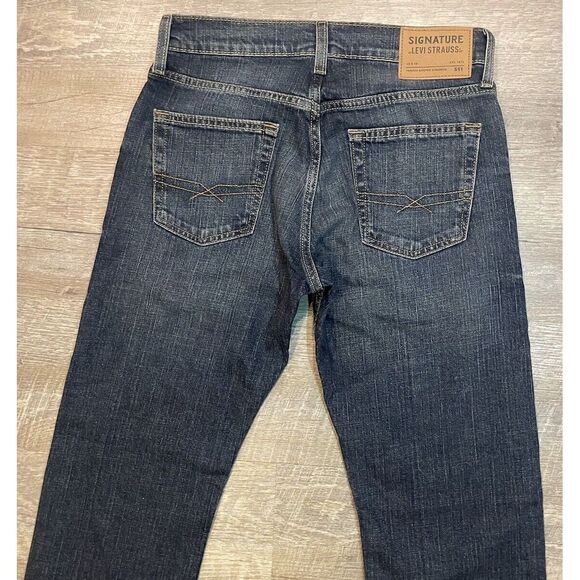 Levis Signature S51 Straight Mens Blue Denim Jeans 29 x 32 New - Picture 11 of 14